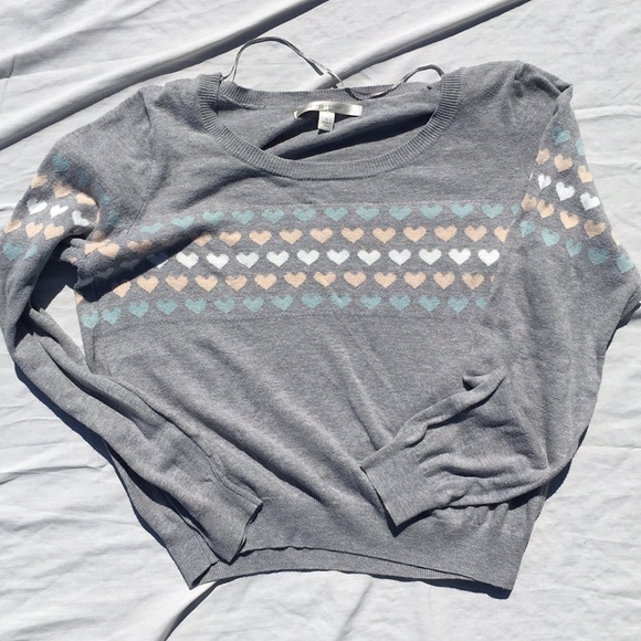 LC Lauren Conrad Sweaters - LC Crop Heart Sweater